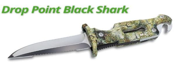 Picture of DROP POINT BLACK SHARK KNIFE