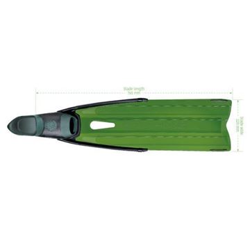 Picture of Fin Spitfire Kelp Men fins transparent green blade size 43/44