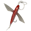 Picture of FLYING FISH WITH LINE (17cm - 71g - RED)