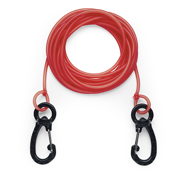 Picture of Elastic line with two C4 pear carabiner w/swivel - 4m